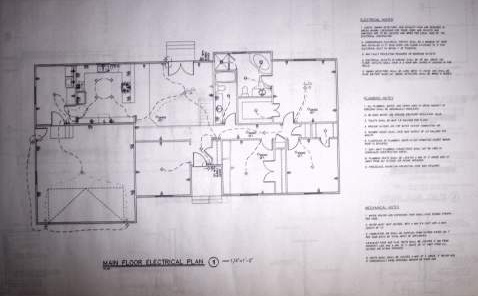Blueprint example electrical with notes