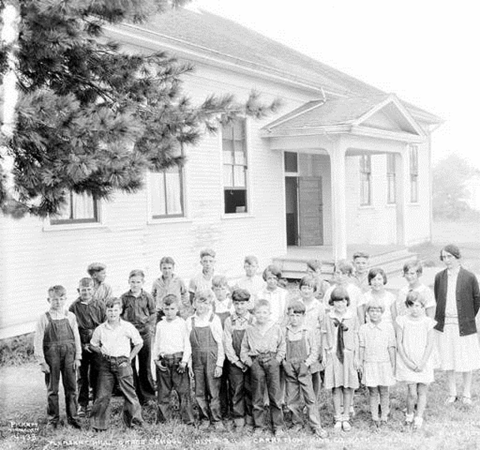 Carnation Students At The Pleasant Hill Grade School 1929