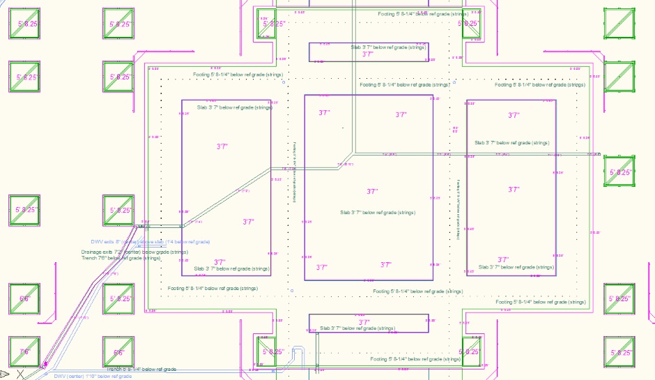 Foundation With Batter Boards