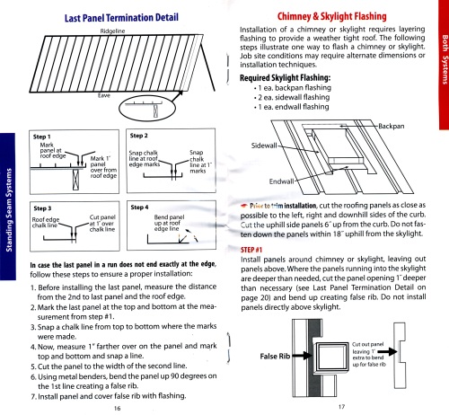 Nu-Ray metal roof installation