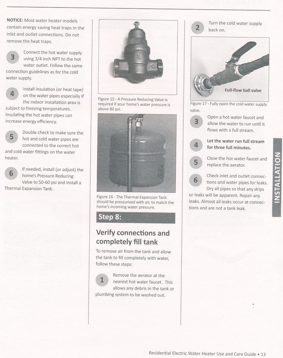 Water Heater AOSmith Manual 13