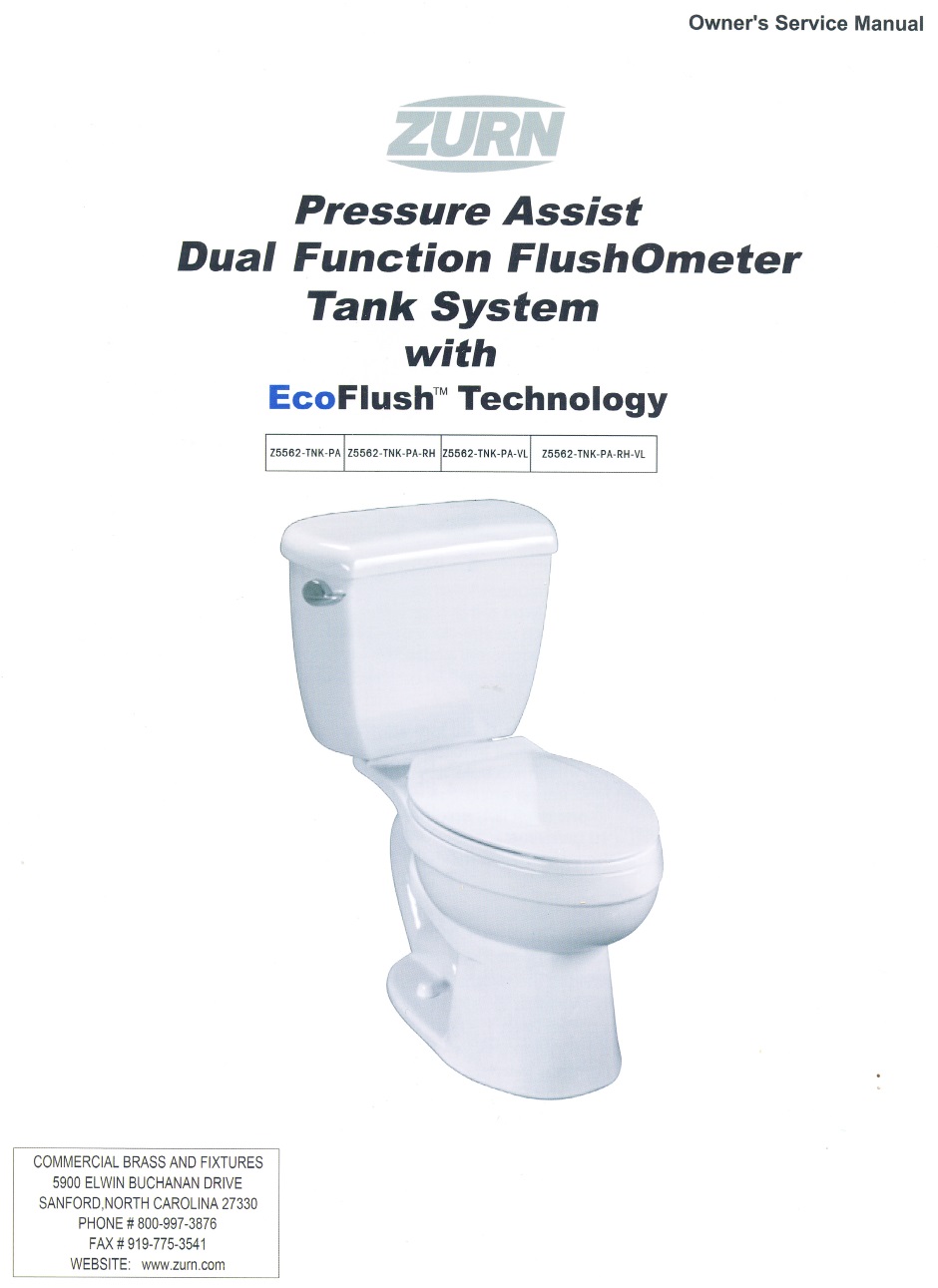 Zurn Pressure Assisted Toilet