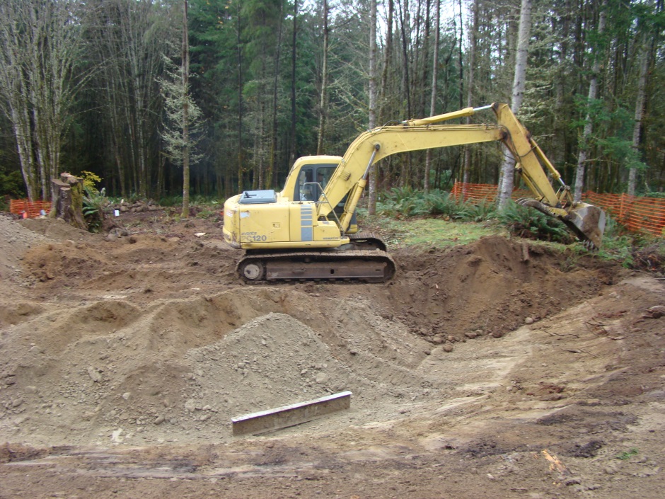 Excavator more of slope