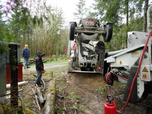 ICF concrete pumping