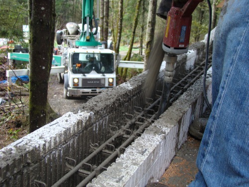 ICF concrete pumping