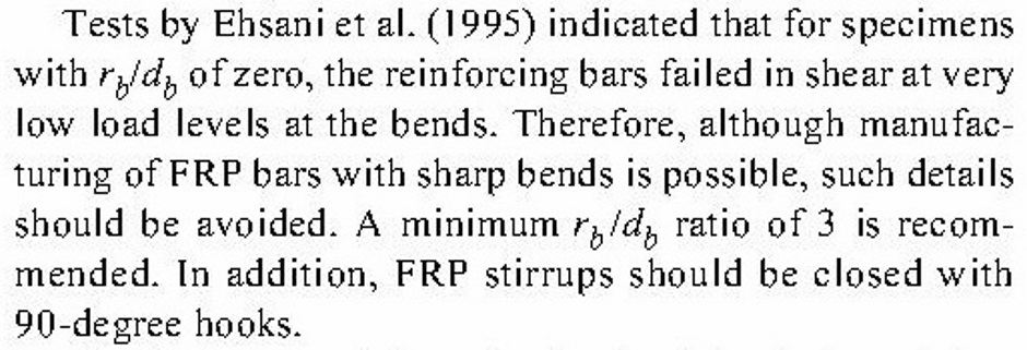 ACI 440 MinBendRadius