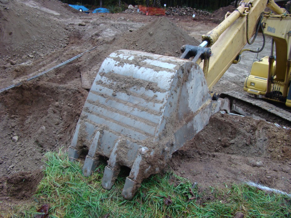Excavation bucket close