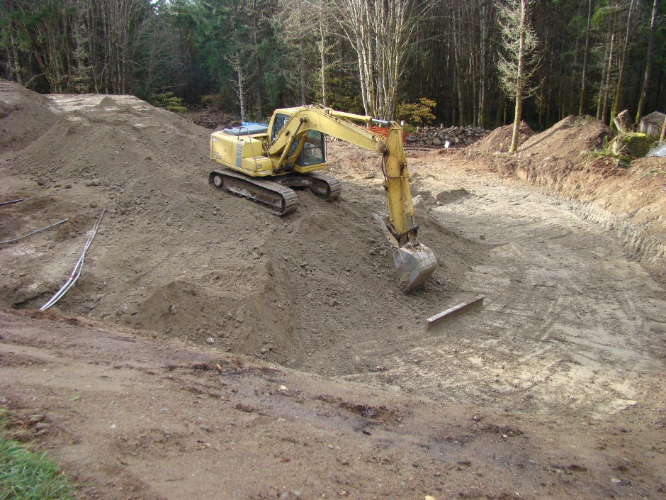 Excavator digging level