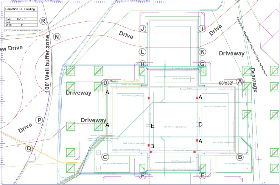 Foundation With Decking Top