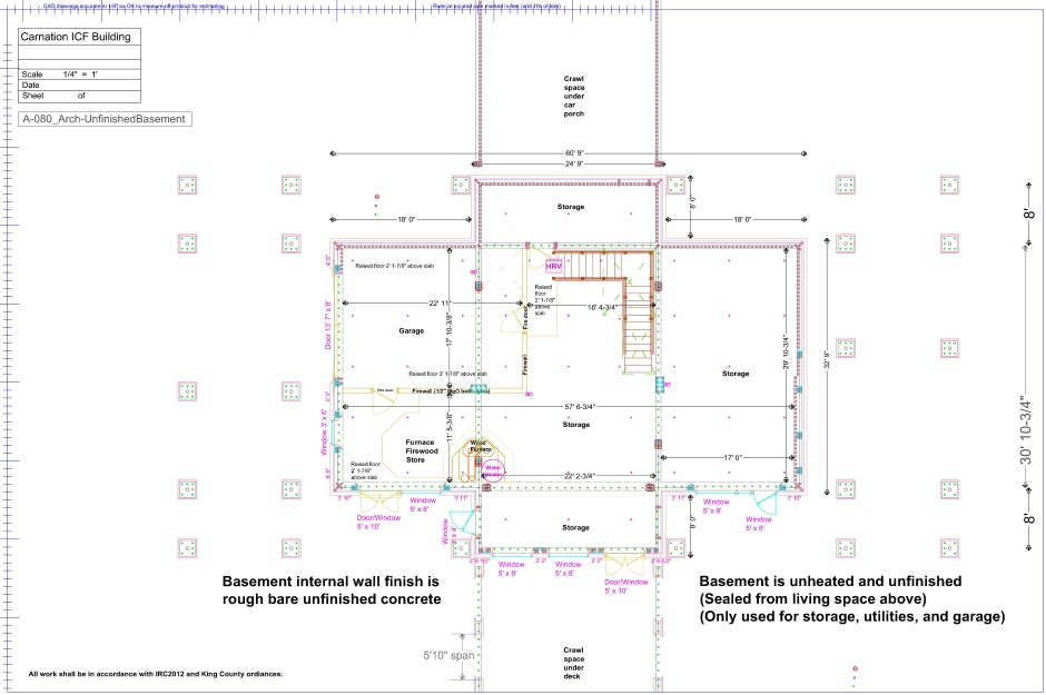 Floor plan basement plumbing