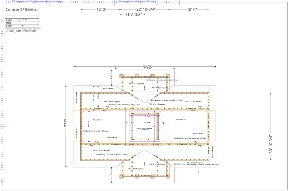 Plan roof