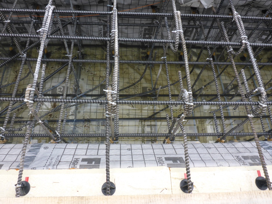 Alternate Slab Rebar Across And Into