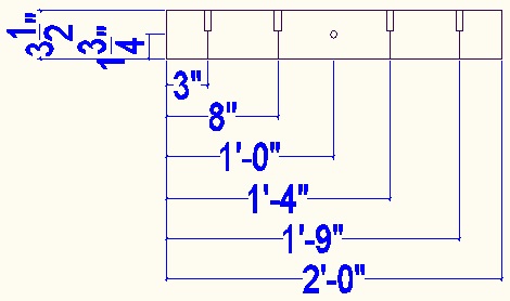 Angle bracing foot edge-on