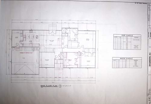 Blueprint example main floor with notes