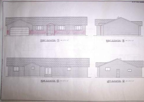 Blueprint example front elevation