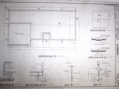 Blueprint example foundation details