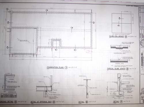 Blueprint example foundation details