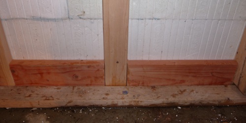 Bottom 2x6s for ICF bracing