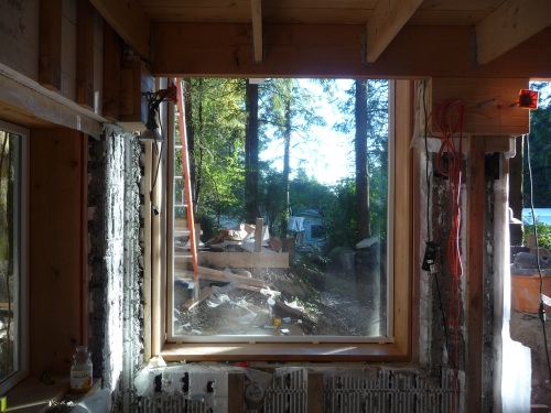 Bottom of big window inside