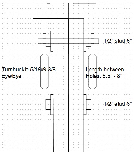 Bracing Turnbuckle Arrangement