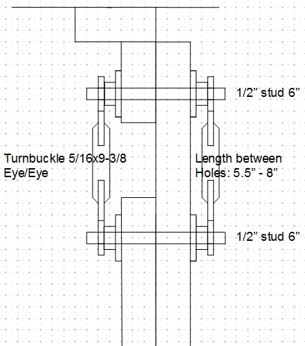 Bracing Turnbuckle Arrangement