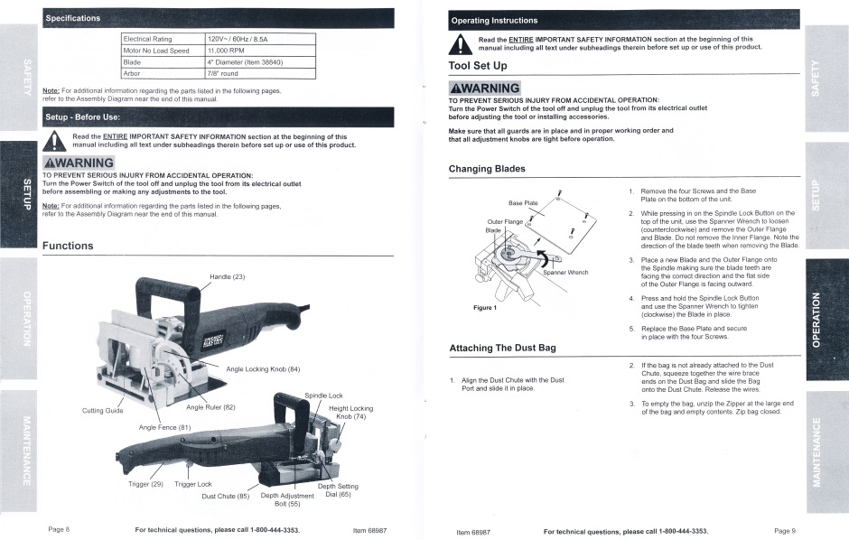 Buscuit joiner manual