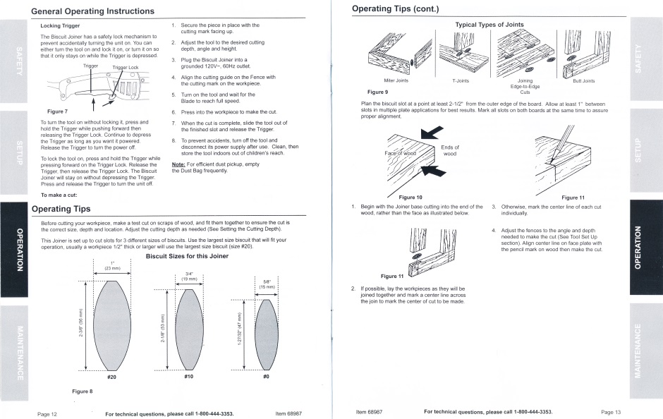 Buscuit joiner manual