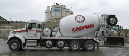 Cadman cement mixer truck