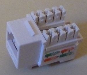 Cat-6 wall socket