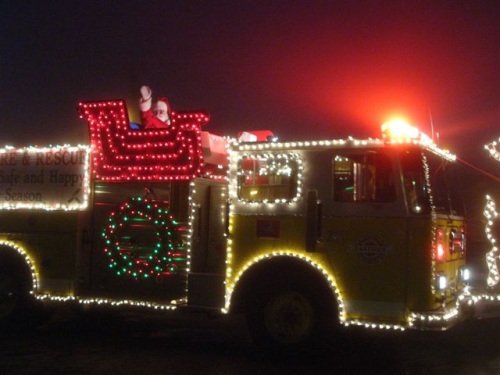 Xmas fire truck