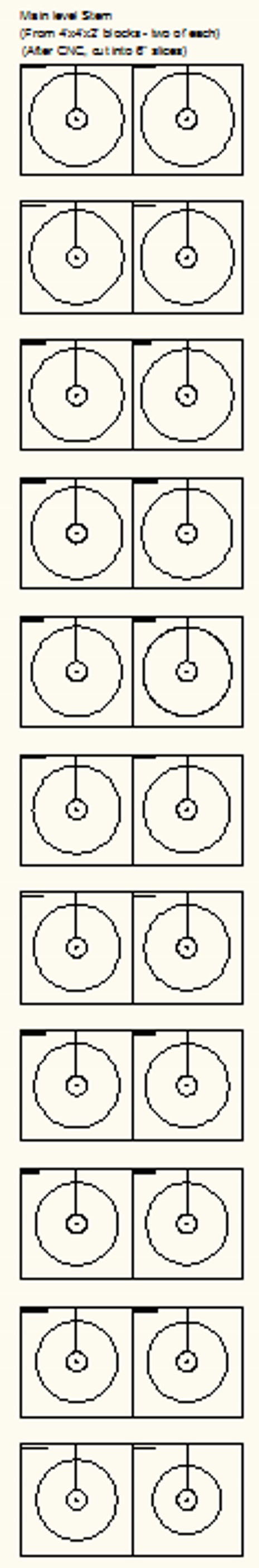 Column Main Stem Cnc