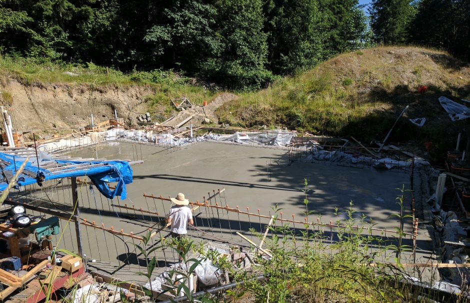 Concrete Foundation Done From North West