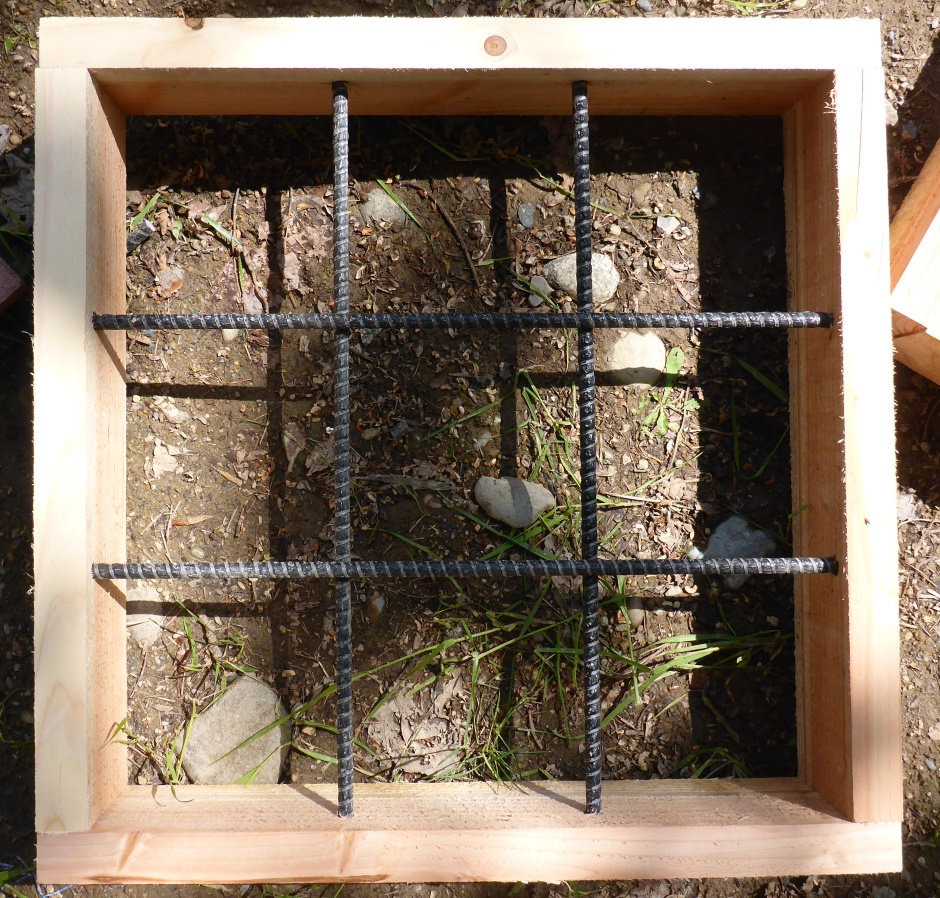 Deck Leg Square With Rebar