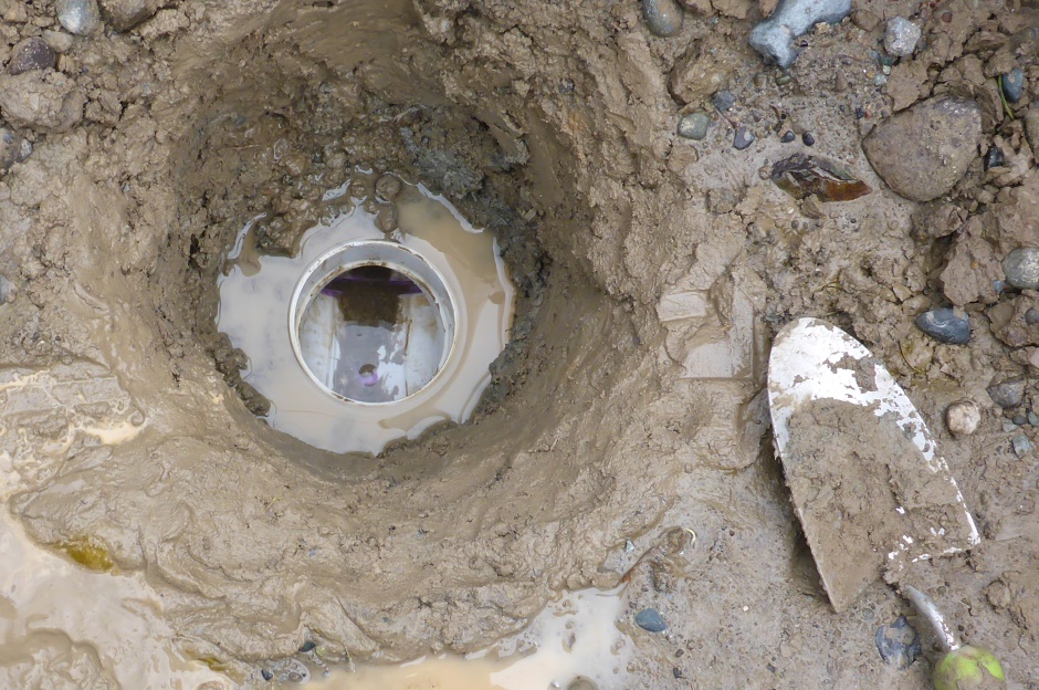 Dig Around Drainage Hole