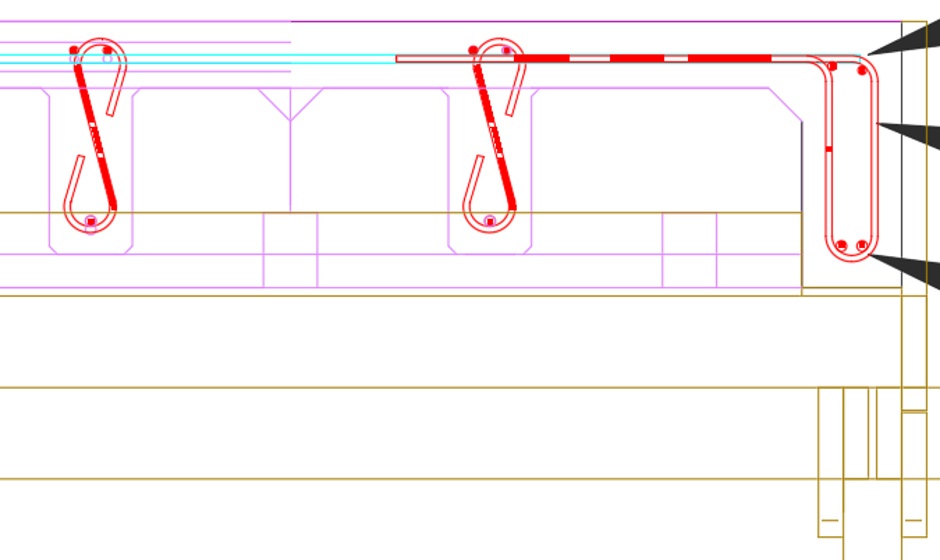 Drawing Of Concrete Lip On Beams