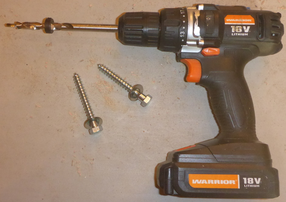 Drill With Stop Lag Bolts