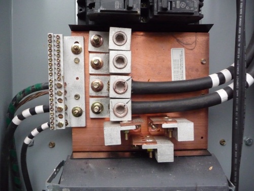 Electrical neutral plate in main panel