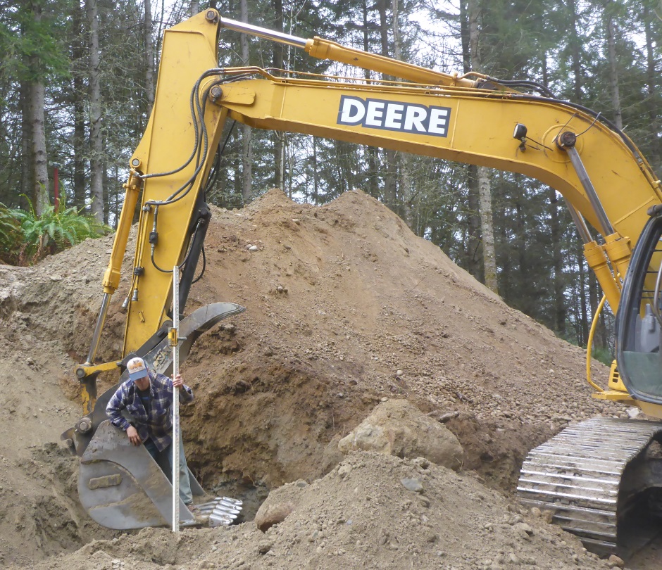 Excavator Laser Depth Checking