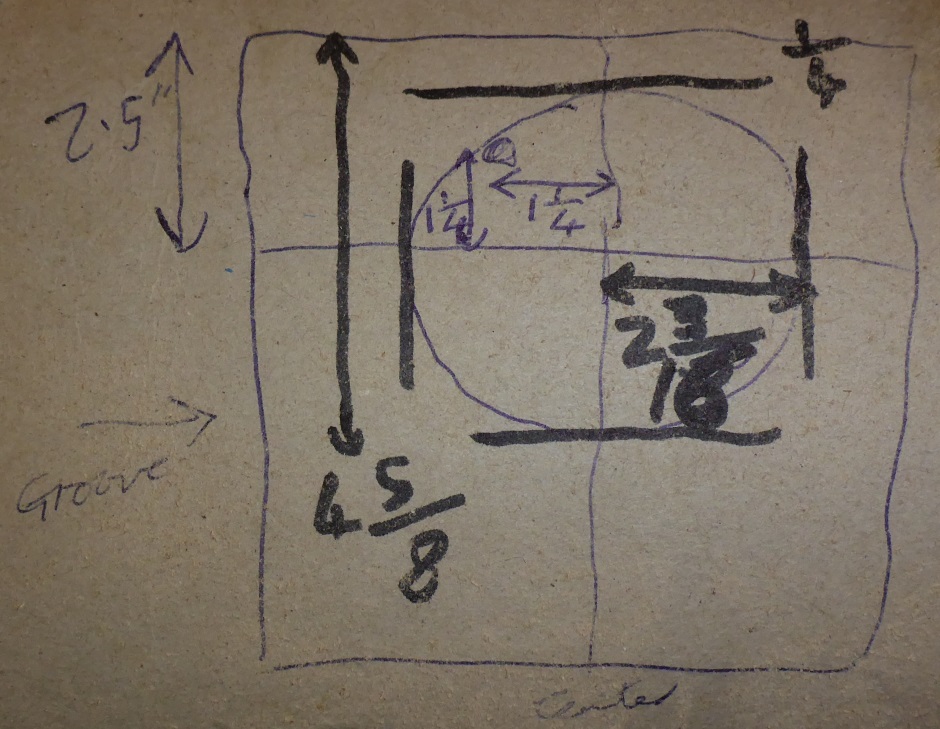 External Light Concrete Block Hole Drawing