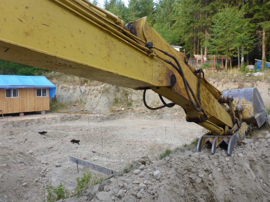 Footing Excavation 09 End Day 1 Under Digger Arm