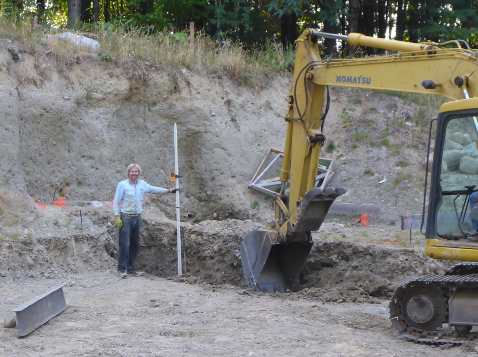 Footing Excavation Dave With Laser Depth