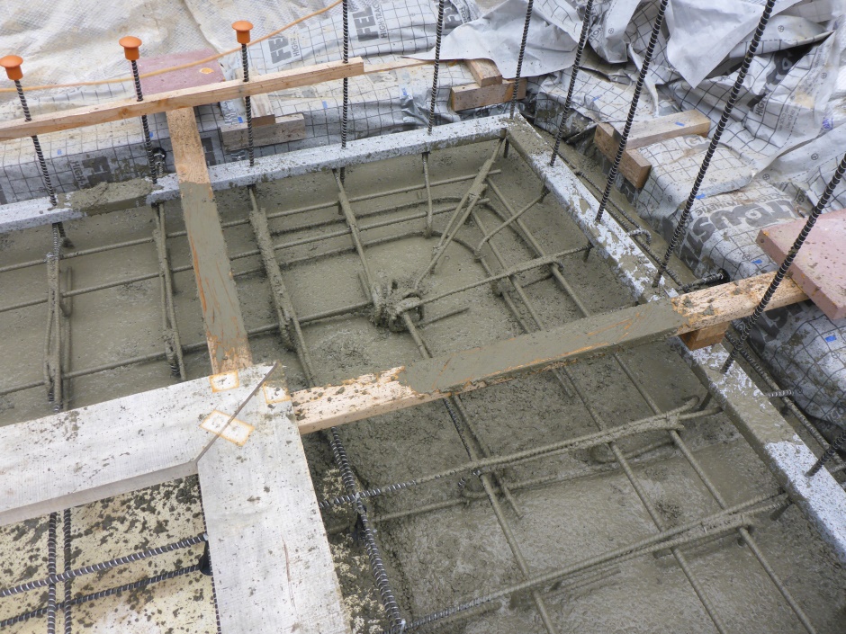 Footing Poured Corner