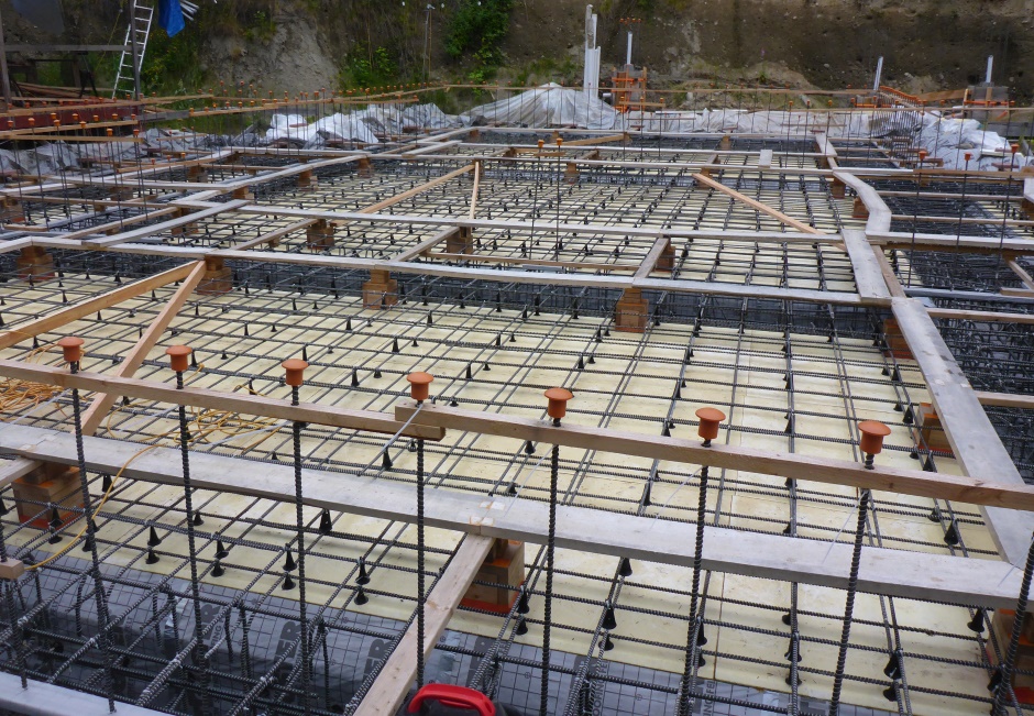 Foundation Rebar Ready For Concrete Pour