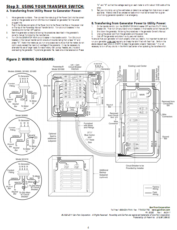 GenTran installation