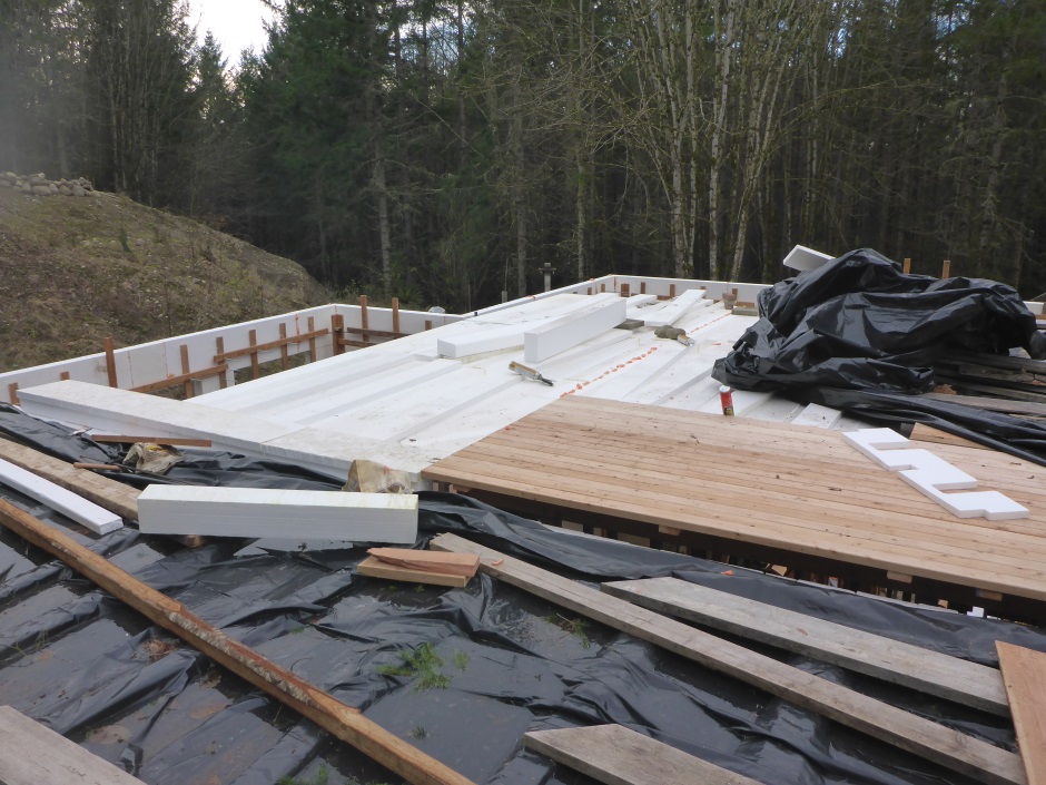 Gluing Floor Blocks With Wood Cap