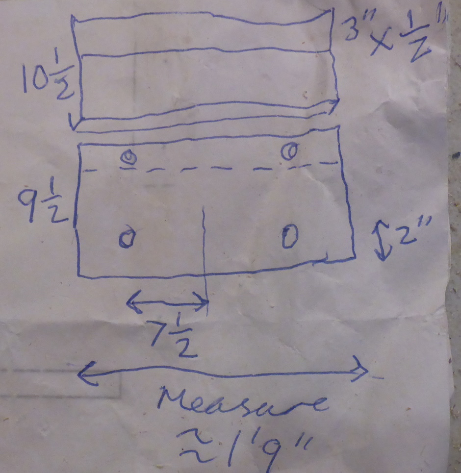 Gluing Lip Edge Pieces Above Beam Drawing