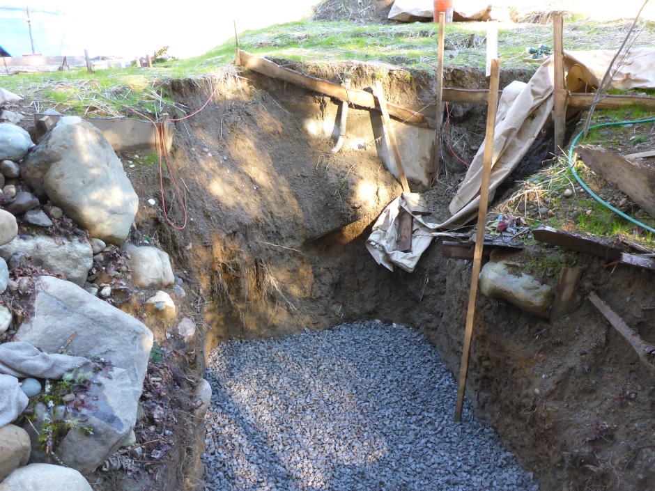 Gravel In Pump Tank Hole Looking East