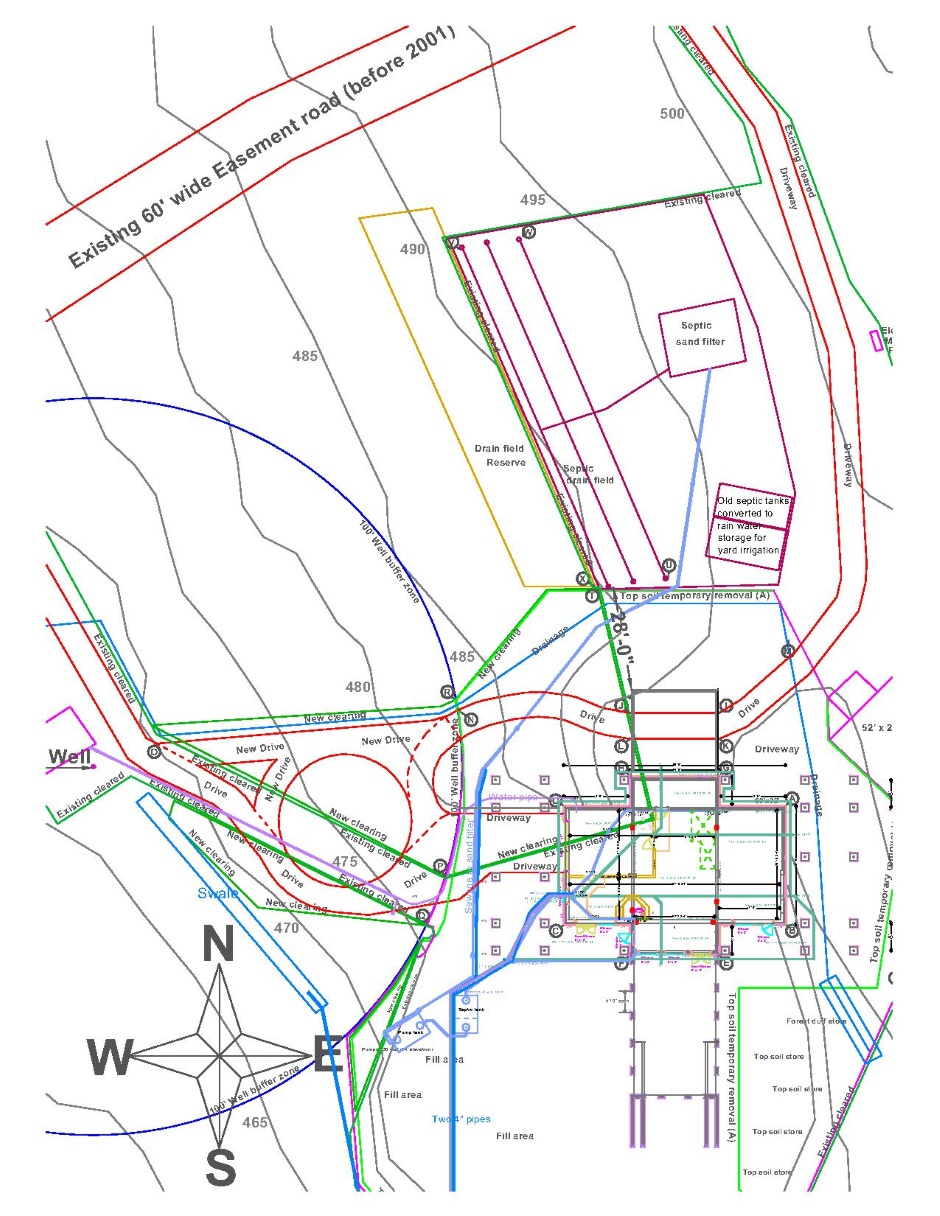 Plot map showing sewage pumping