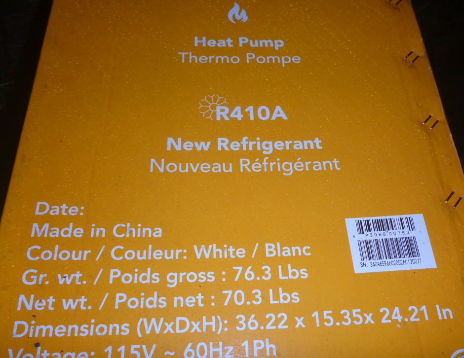 Heat Pump Cardboard Box