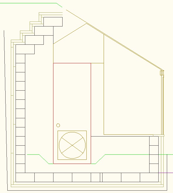 Insulated Block Building Greenhouse Drawing